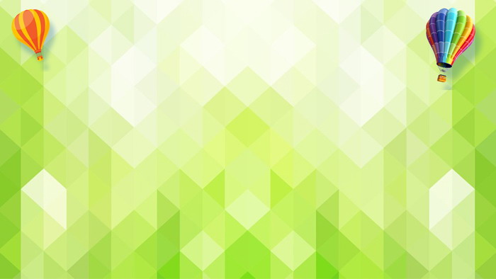 四张绿色多边形卡通PPT背景图片